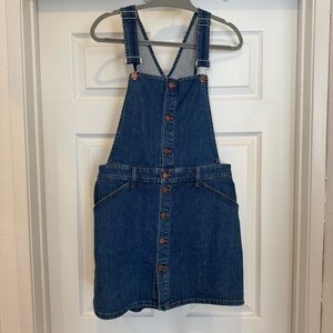 Madewell Denim Overall Skort Dress